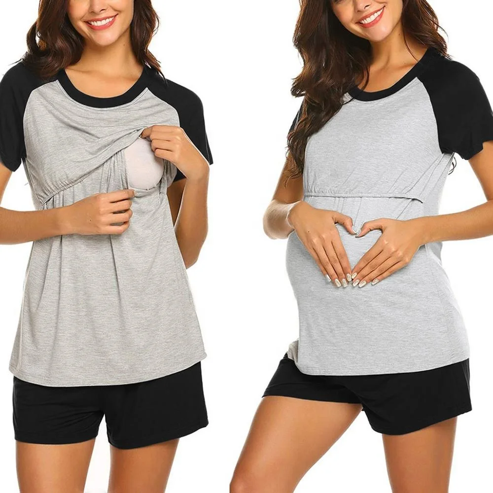 
New style nursing clothes breastfeeding comfortable womens T shirts maternity nursing breastfeeding clothes 