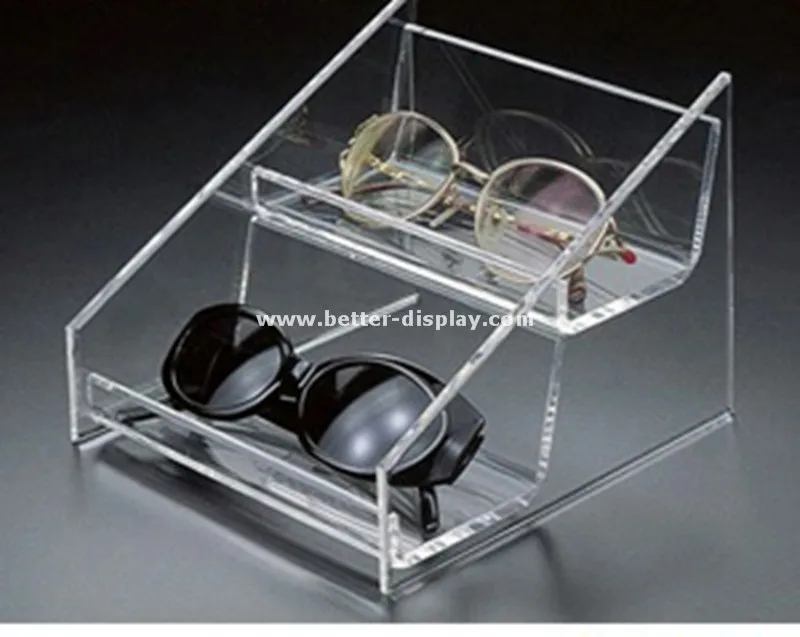 Custom clear acrylic eyeglass display cabinet