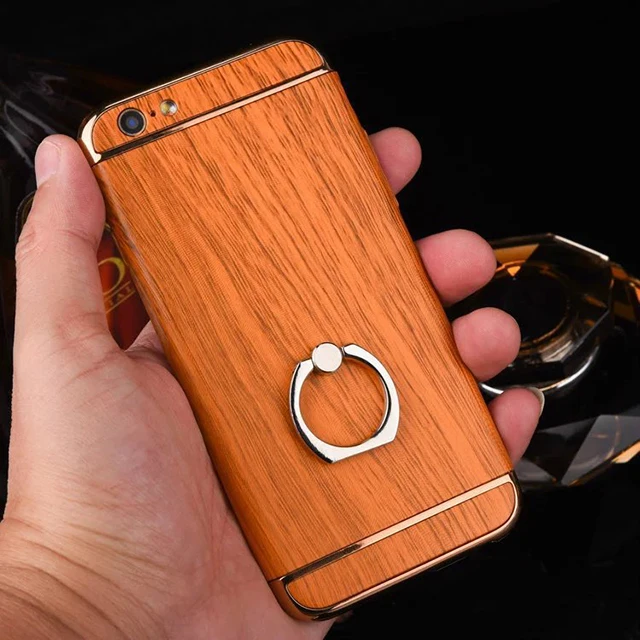 2017 новые древесины чехол для телефона кольцо для iphone 8