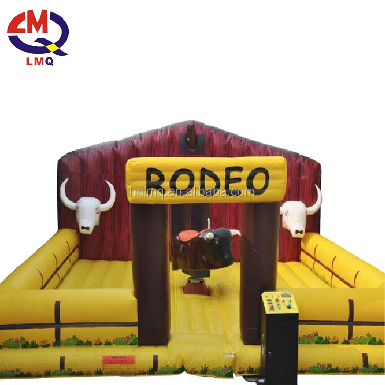 2017 top sales amusement park electric inflatable games red mechanical bull rides for sale