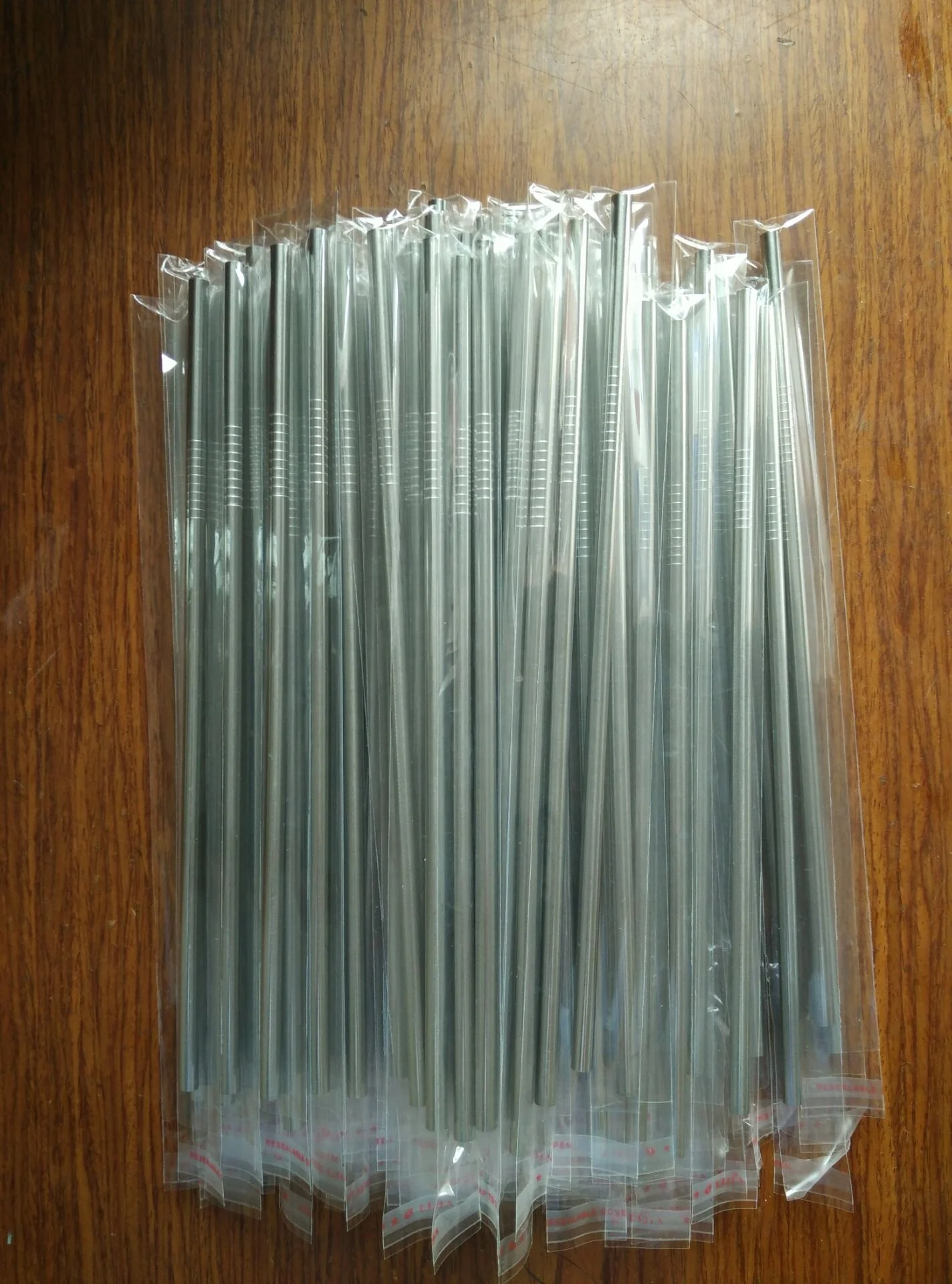 Food Grade Stainless Steel Straw 6mm Diameter and 215mm Long Classic Design in Bulk Package with Eco-Friendly Cleaning Brush