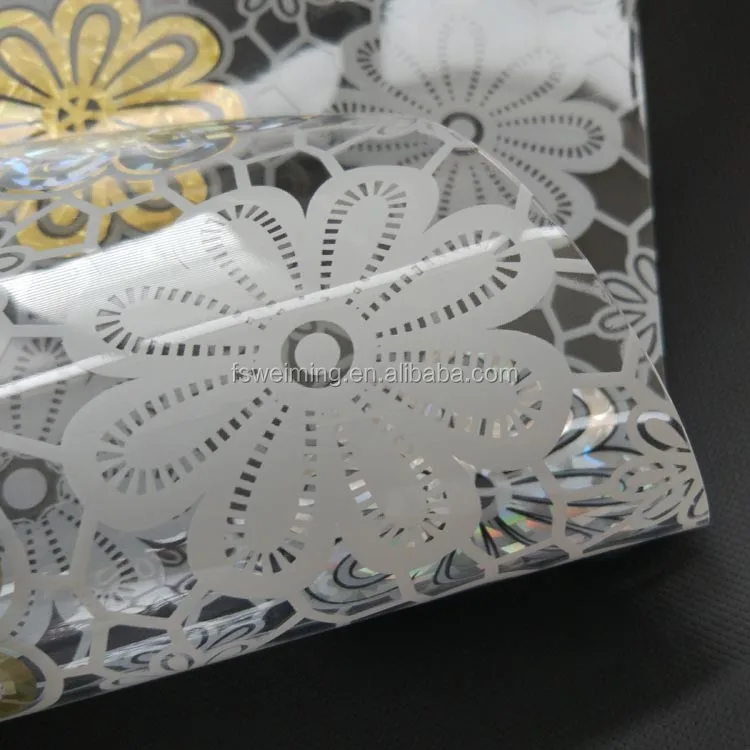 High Quality Modern Flower PVC Transparent Table Cloth