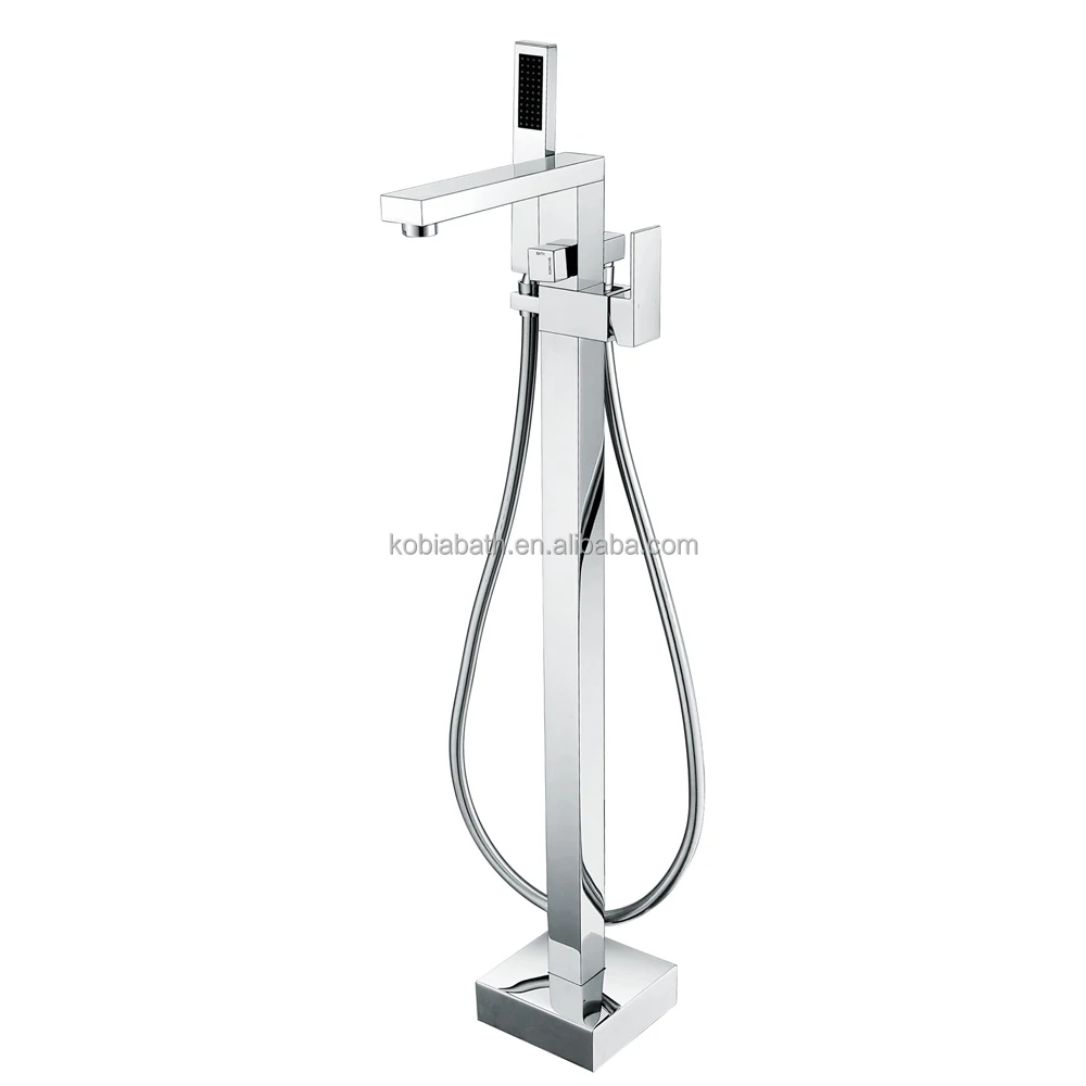 KFT-07 sanitary ware solid brass chrome plated upc bathtub faucet floor standing bathtub mixer