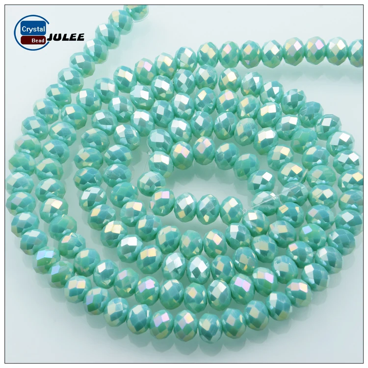 
C209-C252 Faceted Brilliant Beads 4mm 6mm 8mm Glass Crystal Rondelle Beads 