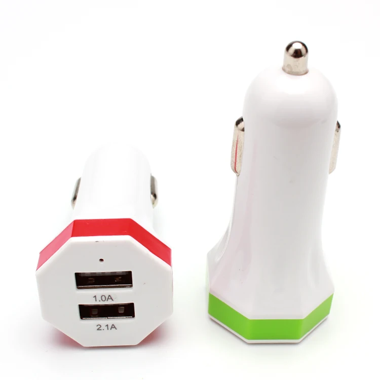 Автомобильное зарядное устройство для сотового телефона с 2-мя