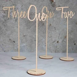 Handmade 1-25 wooden table numbers