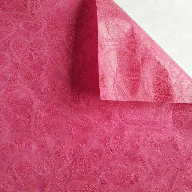 Heart pattern non woven