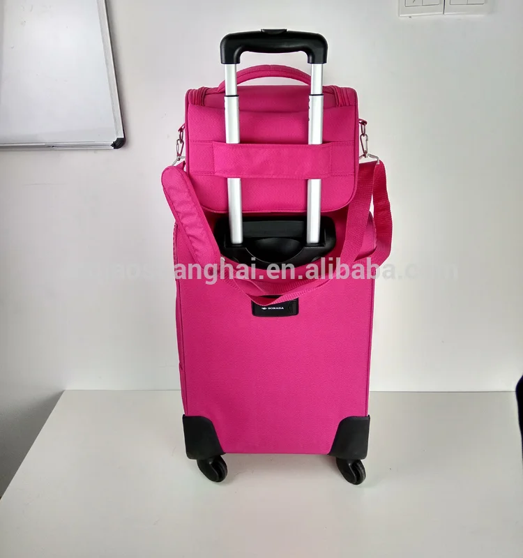 2 Pcs Luggage Set Travel soft Makeup Suitcase trolley luggage
