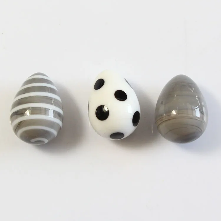 mixed decorative lampwork glass easter egg