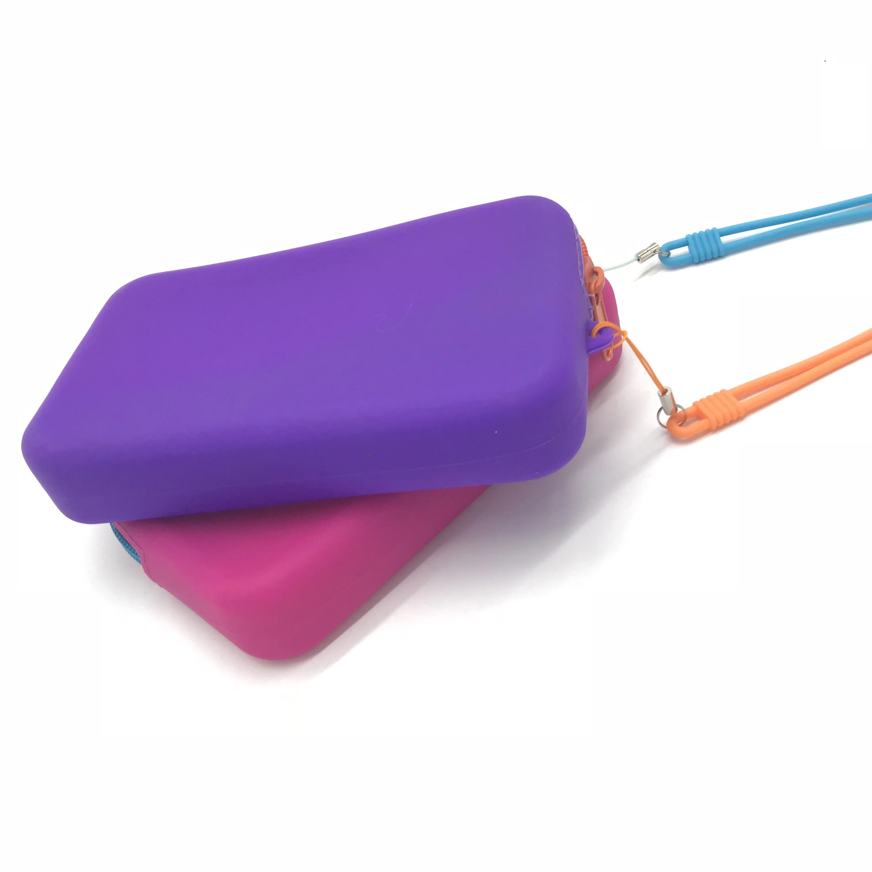 Wholesale coin bag fashion colorful silicone pouch wallet women lady purse