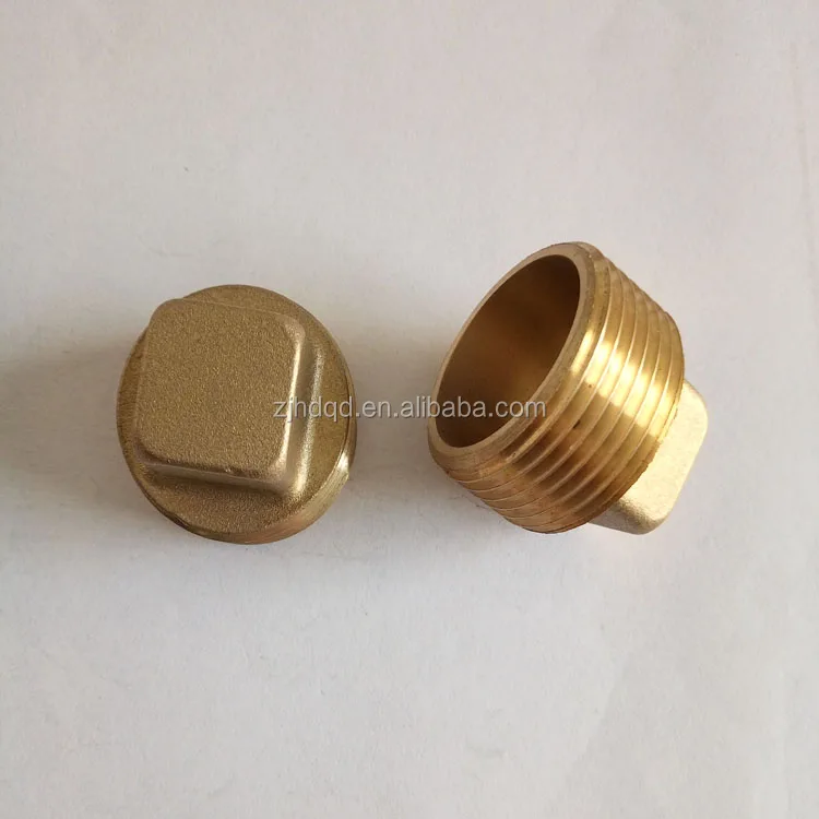 Brass Male Hexagon End Cap Pipe Fitting , pipe plug