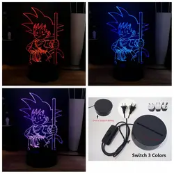 3D Illusion Planet Wars Light Cool Storm ridersSwitch 3 Color Change Led Baby Sleep Night Lamp room decoration Kids Holiday Gift