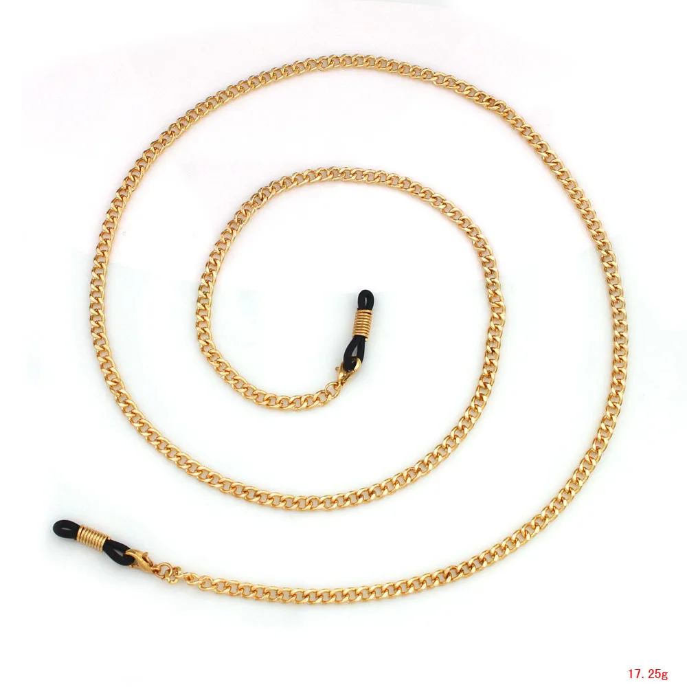 Gold Simple  Sunglass Strap  Eyeglass Cord Eyeglass  chain Crystal Sunglasses Lanyard Czech Bead