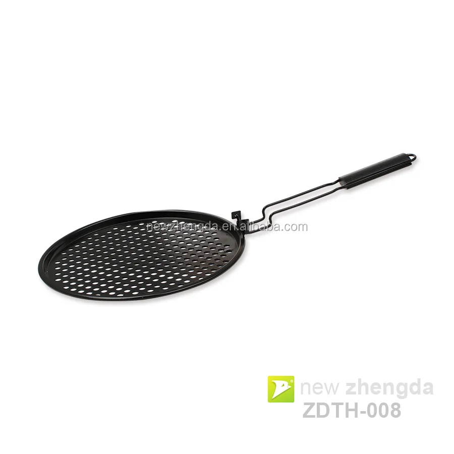 Foldable BBQ Skillet Grill Topper Grill Tray With Non-Stick Coating for Outdoor Roasting Skewers