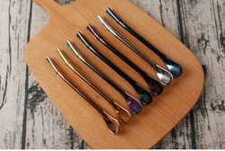 Reusable Stainless Steel Drinking Straws with Filter Spoon