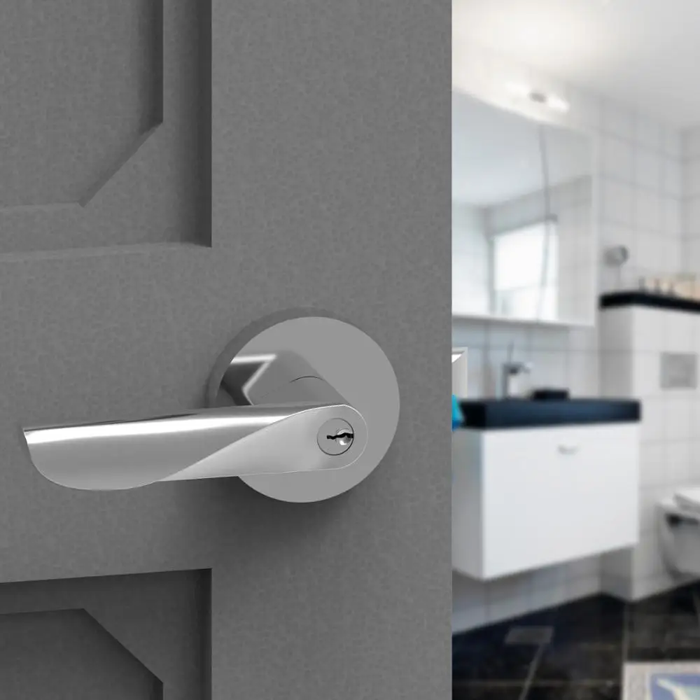 Ручка рычага передней двери MOK и твердая ручка из нержавеющей стали для дверного замка