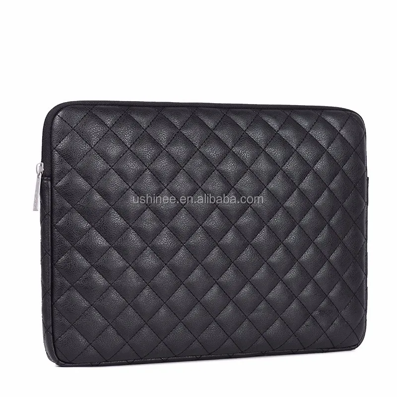 Elegant classic PU leather tablet laptop bags for women for girls