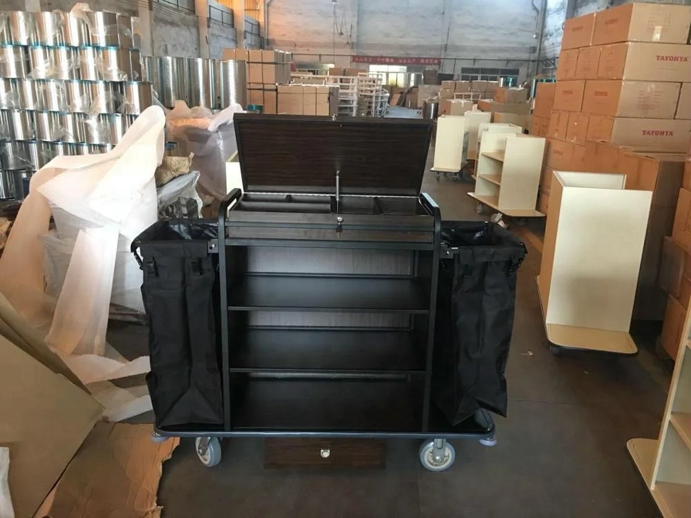 
New design cheap price hotel housekeeping trolley /room maid cart 