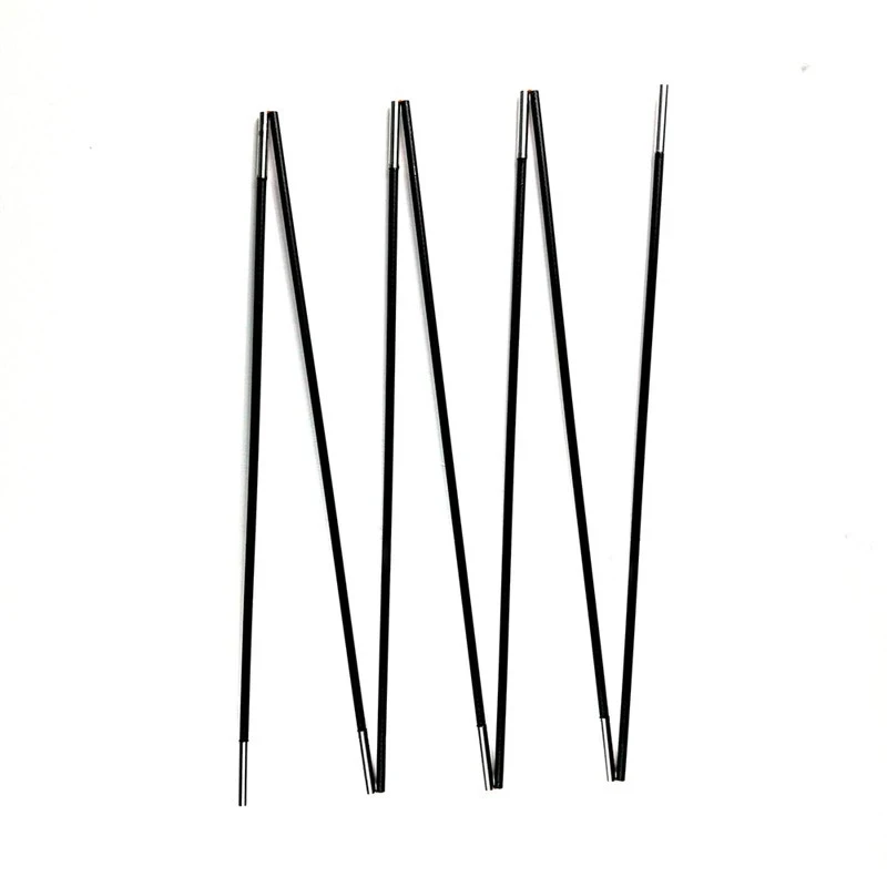 
Fiberglass tent pole with ferrule and rope 