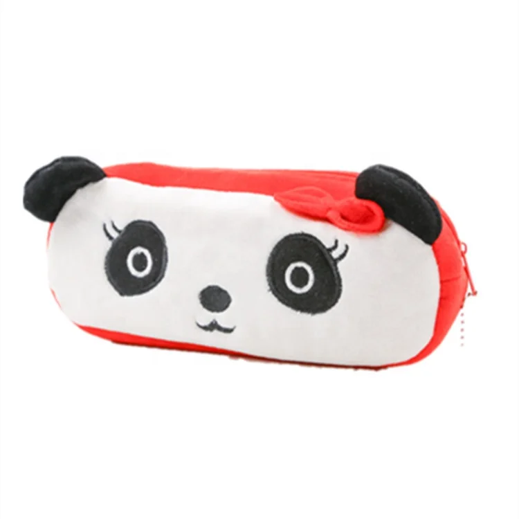 
Creative new design soft cute animal plush pencil bag for student 