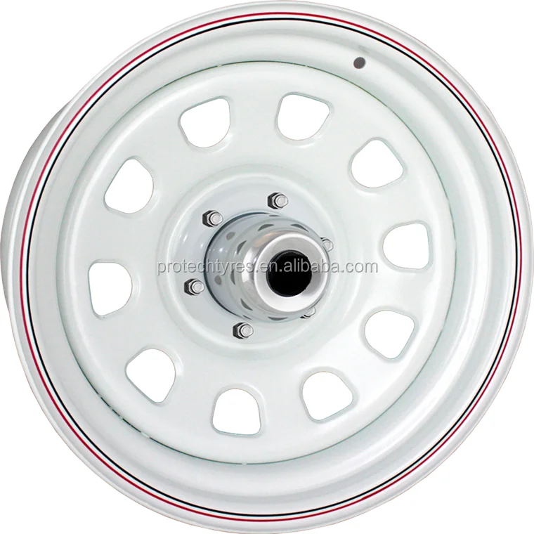 SUNRAYSIA WHITE STEEL WHEEL FOR CAR AND TRAILER