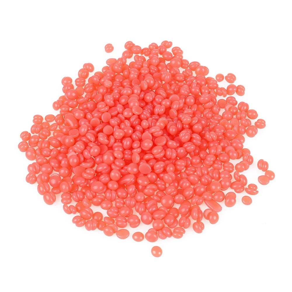 strawberry Depilatory pure  hard beads/granules hot film wax beans for hair removal 300g  hard wax  wax bean