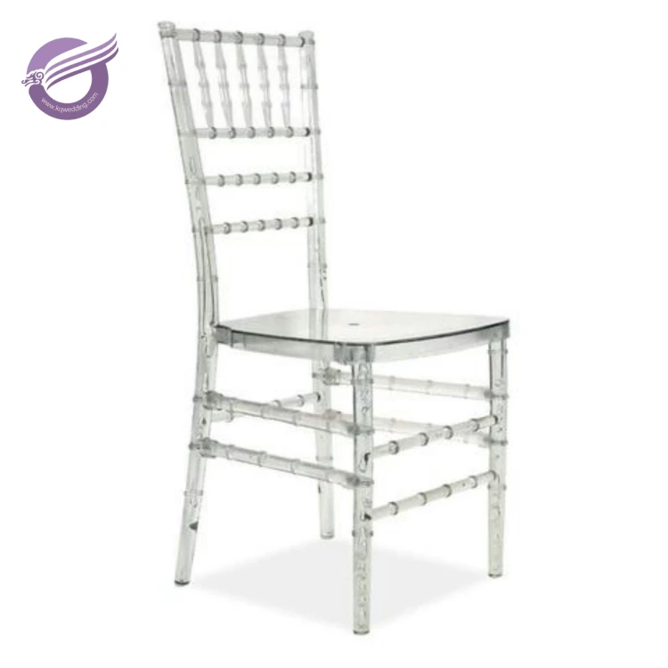 ZY23330 Wholesale wedding transparent plastic resin chiavari chairs