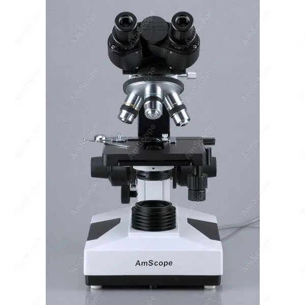 AmScope Supplies 40x-2000x Advanced Binocular Microscope + 50 Slides + 100 Coverslips