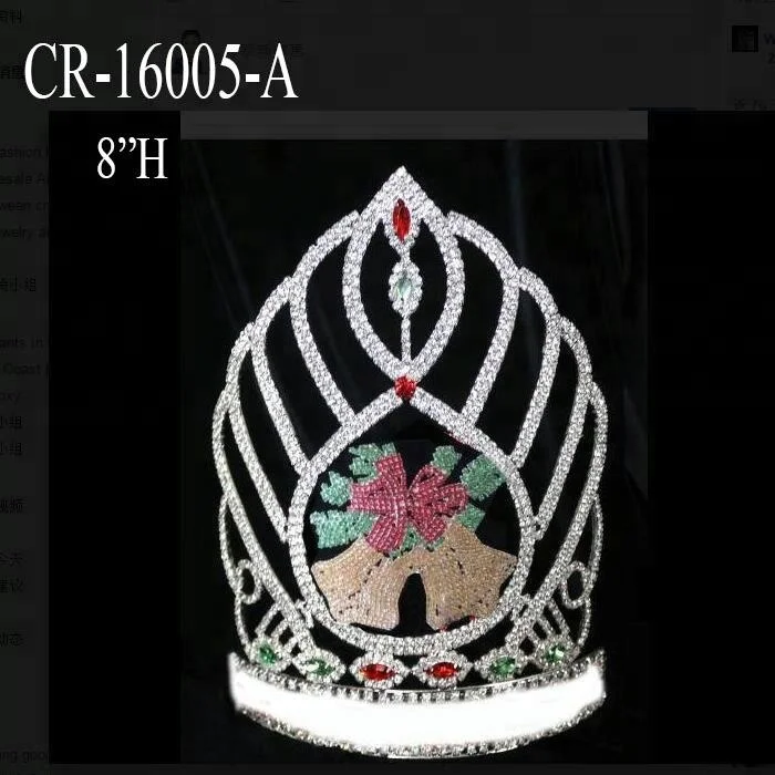 Winter Christmas Bells Tiara Theme Pageant Crown