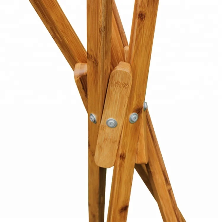 Bamboo clothes tree hanger coat rack