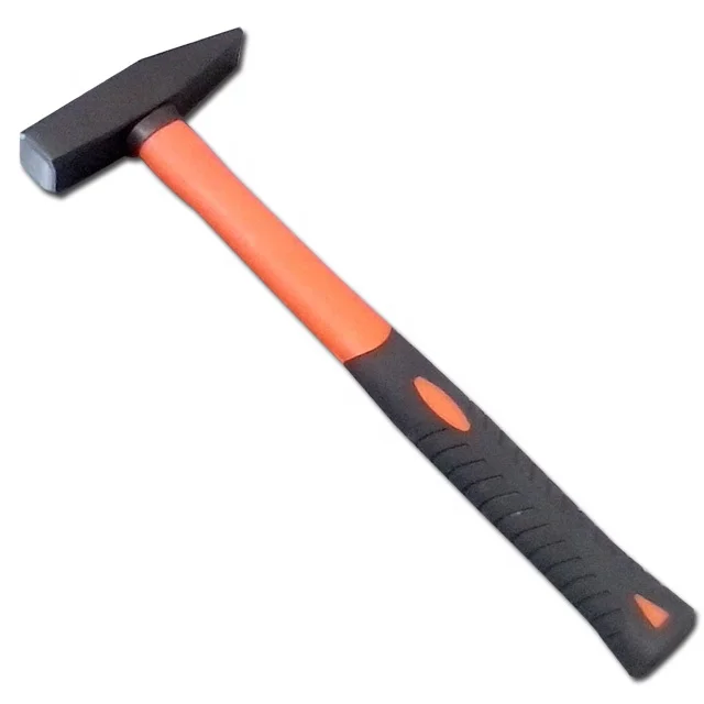 Молоток машиниста немецкого типа с ручкой из стекловолокна, молоток с мягким покрытием из ТПР