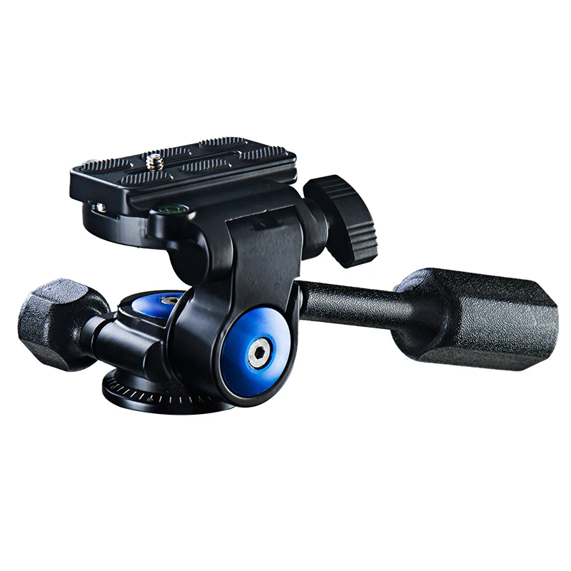 Manbily Photographic Equipment VH-40 Aluminum Alloy Video Tripod Ball Head 3-way Fluid Head