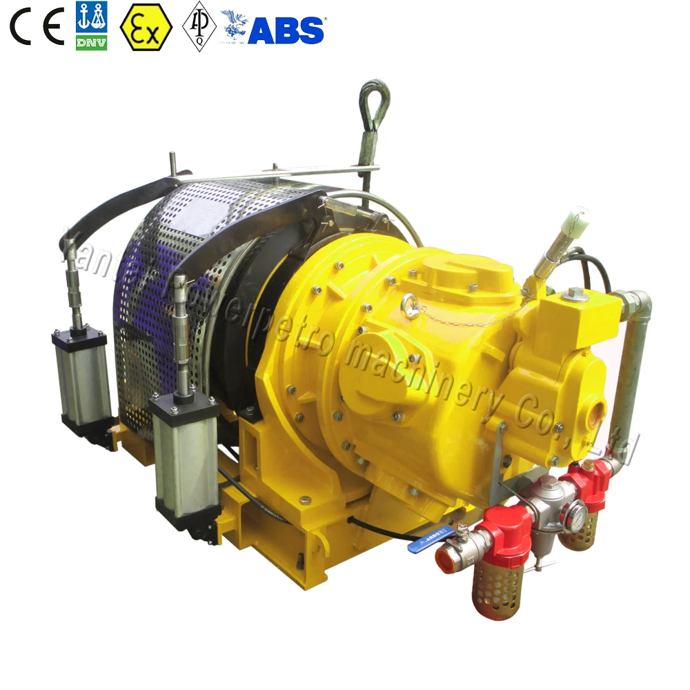 
ABS DNV Certified Offshore 10 ton Pneumatic Air Winch Tugger for BOP Lifting 