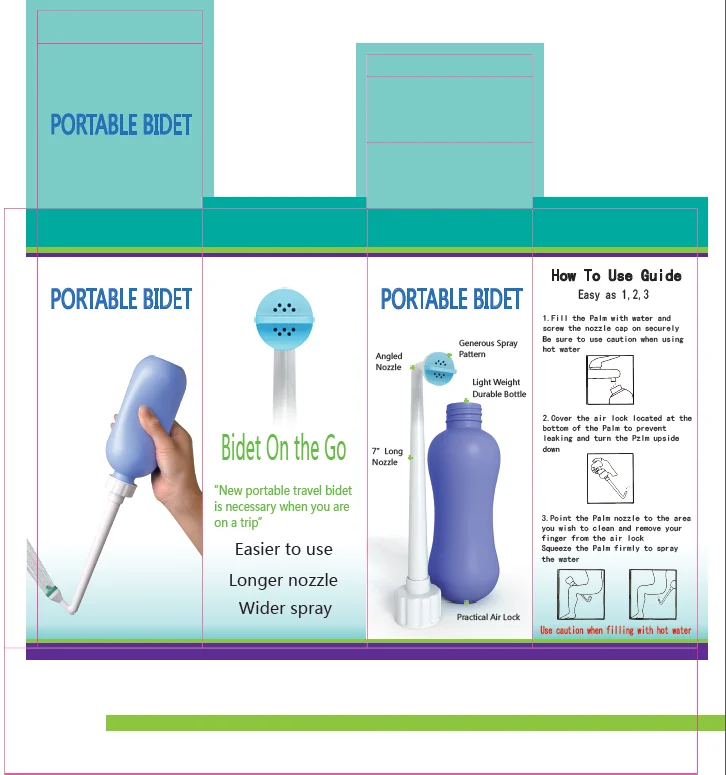 
HTD Portable water spray non electric vagina washing toilet bidet 