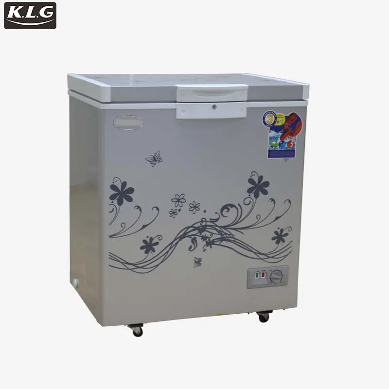 BD-158L single door top open chest mini deep freezer