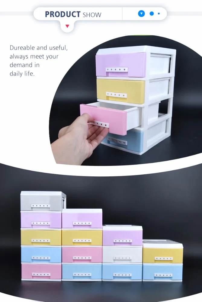 
Office storage box baby cabinet 5-tier plastic drawer with high quality 