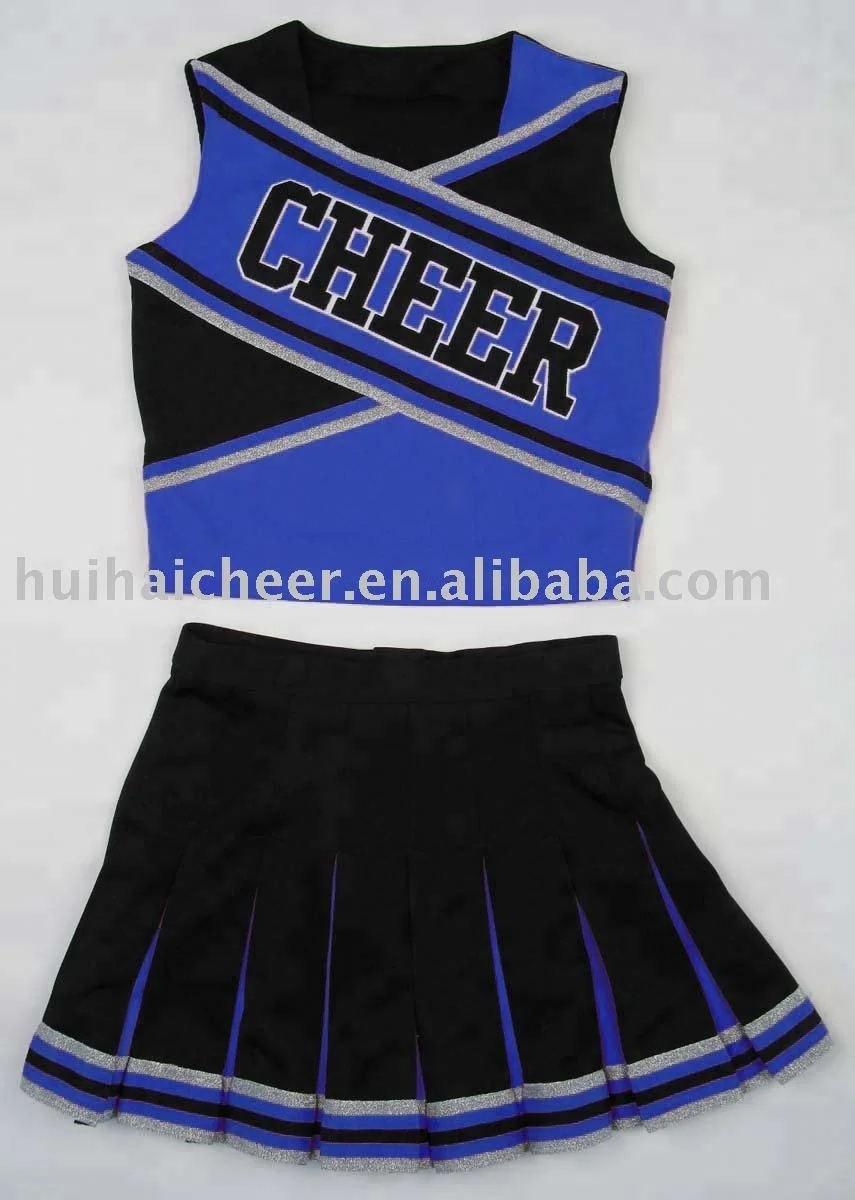 2023 cheerleading costumes:shell top and pleats skirt