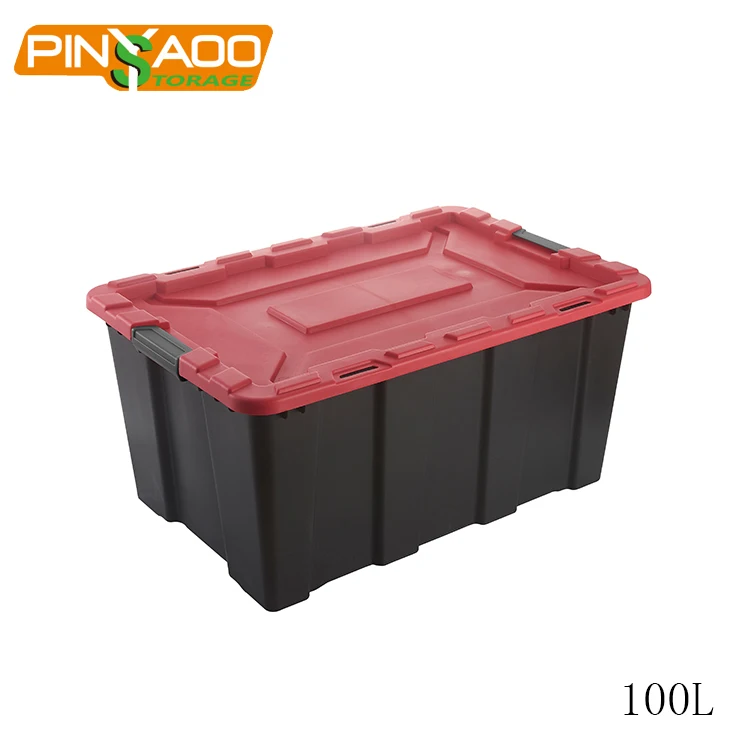 
High Quality 25-100L Plastic Home Storage Box Waterproof Tool Box Case 