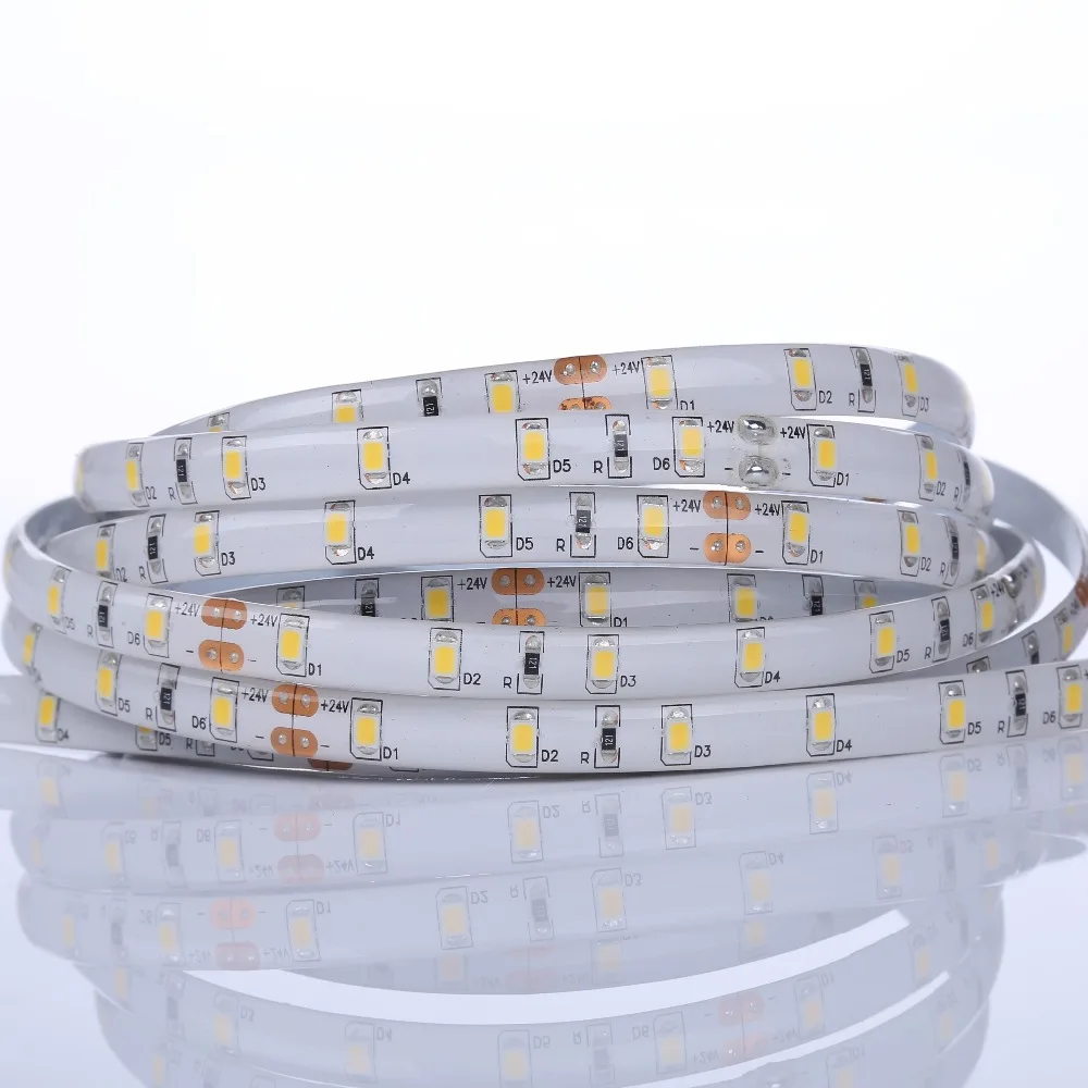 DC24V 60leds/m Natural White LED Lightbar 2835 Series IP65 Epoxy Flexible LED Strip with CE FCC ROHS