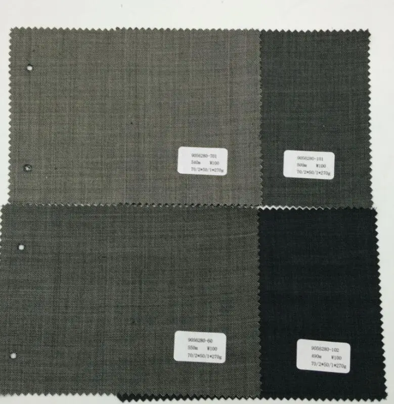 Мериносовая шерстяная ткань, цельная шерстяная ткань Hopsack для мужского костюма