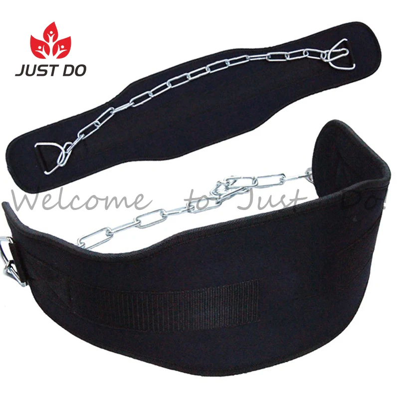 
Pull Up Training Fitness Weight Lifting Dipping Belt With Chain 