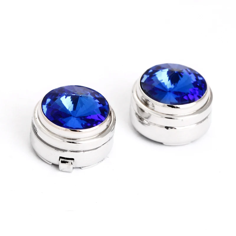 New design diamond covered clothing buttons cufflink