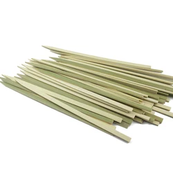 Wholesales Bamboo Flat Sticks Flat Kebab Skewer Bamboo Kebab Bamboo Flat Skewer