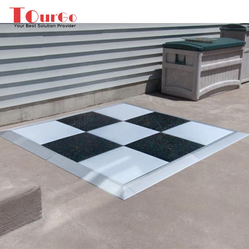 Tourgo Outdoor Wedding Using Portable PVC Dance Floor For Sale