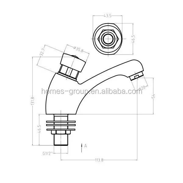 
Adjustable Non-Concussive Basin Taps 
