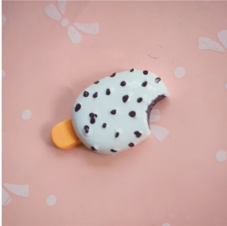 Free Shipping Glitter Ice Creanm Artificial Ornament Crafts Making Resin Cabochon DIY Mobile Phone Shell Accessories