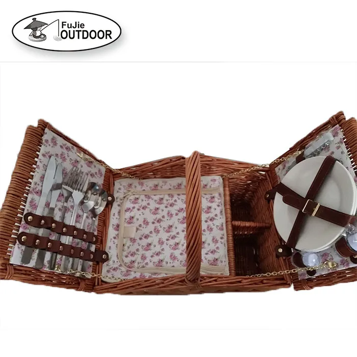 New Design Large  Nature willow wicker storage picnic baskets With Handles