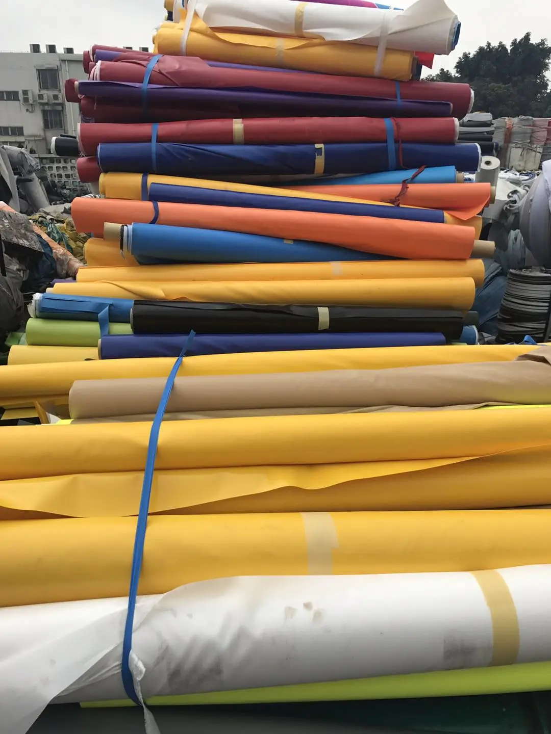 China suppliers plato  high quality cheap PVC anti uv coated Tarpaulin for tent  for cover for bags off grade C grade stocklot