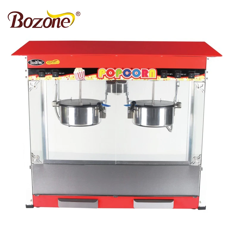 
Wholesale 32 OZ Commercial Heating Element Durable High Capacity Popular Snack Machines Double Pot Popcorn Making Machine  (60750125174)
