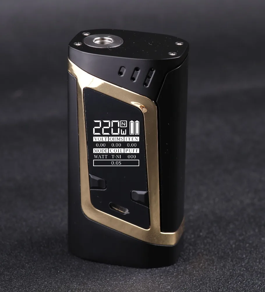 
Newest SMOK Alien Kit 220W Alien TC Mod with TFV8 Baby top filling sub ohm tank cool design Alien ecig starter kit 